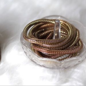 Set of 8 Gold/Bronze Bracelets